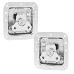 2 Pz. CHIUSURA CERNIERA FARFALLA BUTTERFLY FLIGHTCASE DJ PALCO IN ACCIAIO ZINCATO