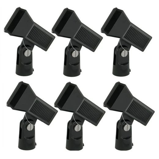 6 Pz - PINZA FERMAMICROFONO SOSTEGNO PORTAMICROFONO X ASTA MICROFONICA PVC 1 6 Pz - PINZA FERMAMICROFONO SOSTEGNO PORTAMICROFONO X ASTA MICROFONICA PVC