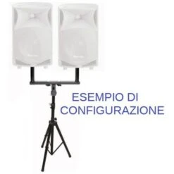 ADATTATORE STATIVO TREPPIEDE CASSE ACUSTICHE "T" FLANGIA 35 MM SUPPORTO (2 Casse Su Uno Stativo) 6 ADATTATORE STATIVO TREPPIEDE CASSE ACUSTICHE "T" FLANGIA 35 MM SUPPORTO (2 Casse Su Uno Stativo) -Nedis Vendite adattatore stativo treppiede casse acustiche t flangia 35 mm supporto 2 casse su uno stativo 2