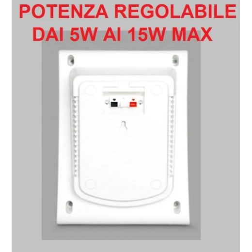 ALTOPARLANTE 100V CASSA ACUSTICA BIANCA FILODIFFUSIONE PARETE DIFFUSORE 15W 3 ALTOPARLANTE 100V CASSA ACUSTICA BIANCA FILODIFFUSIONE PARETE DIFFUSORE 15W - immagine 3