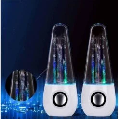 ALTOPARLANTI PC CASSE ACUSTICHE DANZANTI SMARTPHONE EFFETTO ACQUA CON LED