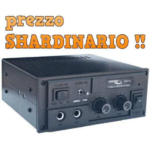 AMPLIFICATORE AMBULANTI CON SIRENA X AUTO FURGONE CAMION 12V 1 AMPLIFICATORE AMBULANTI CON SIRENA X AUTO FURGONE CAMION 12V