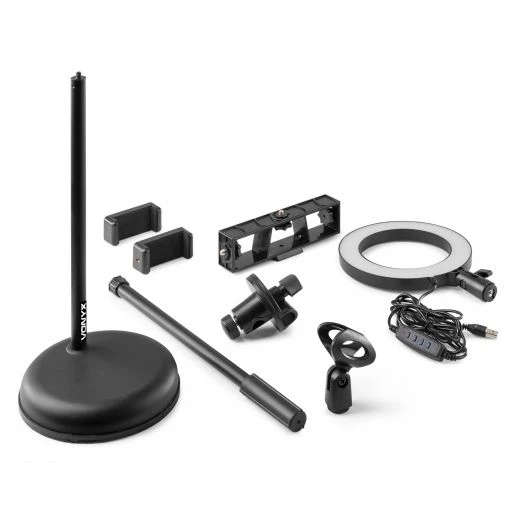 ANELLO LUMINOSO A LED USB TAVOLO SUPPORTO CELLULARE MICROFONO YOUTUBE SELFIE 5 ANELLO LUMINOSO A LED USB TAVOLO SUPPORTO CELLULARE MICROFONO YOUTUBE SELFIE - immagine 5