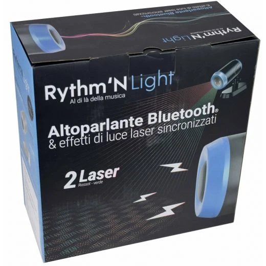 CASSA BLUETOOTH AMPLIFICATA DA ESTERNO GIARDINO CON EFFETTO LASER MULTICOLORE 3 CASSA BLUETOOTH AMPLIFICATA DA ESTERNO GIARDINO CON EFFETTO LASER MULTICOLORE - immagine 3