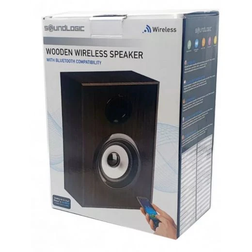 CASSA BLUETOOTH NOCE STILE VINTAGE RETRO' AMPLIFICATA ATTIVA PORTATILE BATTERIE 3 CASSA BLUETOOTH NOCE STILE VINTAGE RETRO' AMPLIFICATA ATTIVA PORTATILE BATTERIE - immagine 3