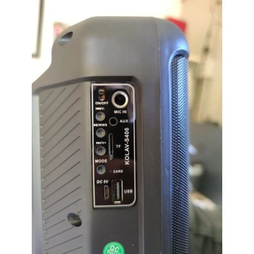 CASSA BLUETOOTH PORTATILE RICARICABILE 4" RADIO + USB/SD + INGRESSO MIC + LED 4 CASSA BLUETOOTH PORTATILE RICARICABILE 4" RADIO + USB/SD + INGRESSO MIC + LED - immagine 4