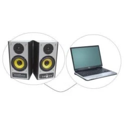 CAVO COMPUTER CASSE 3 Mt. JACK 3,5 MM 2 SPINE RCA ART 104801 -Nedis Vendite cavo computer casse 15 mt jack 35 mm 2 spine rca art 15kack 8