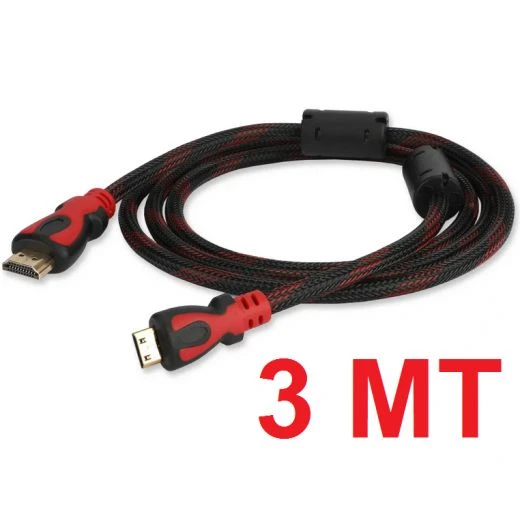 CAVO HDMI 3 METRI FULL HD 4K PER TV LED - PS4 PS5 ALTA QUALITA' - 3 Mt 1 CAVO HDMI 3 METRI FULL HD 4K PER TV LED - PS4 PS5 ALTA QUALITA' - 3 Mt