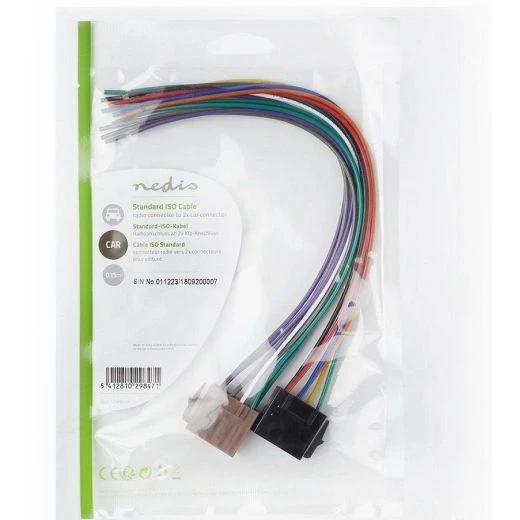 Nedis CAVO ISO AUTORADIO STANDARD UNIVERSALE IN BUSTA Alimentazione + Casse 3 Nedis CAVO ISO AUTORADIO STANDARD UNIVERSALE IN BUSTA Alimentazione + Casse - immagine 3