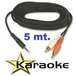 Nedis CAVO KARAOKE Per COMPUTER-CASSE 5 MT JACK 3,5 MM 2 SPINE RCA