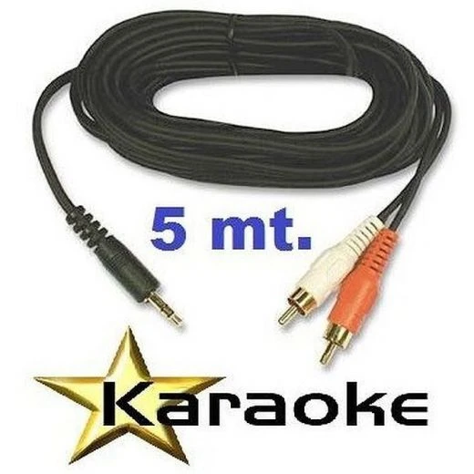 Nedis CAVO KARAOKE Per COMPUTER-CASSE 5 MT JACK 3,5 MM 2 SPINE RCA 1 Nedis CAVO KARAOKE Per COMPUTER-CASSE 5 MT JACK 3,5 MM 2 SPINE RCA