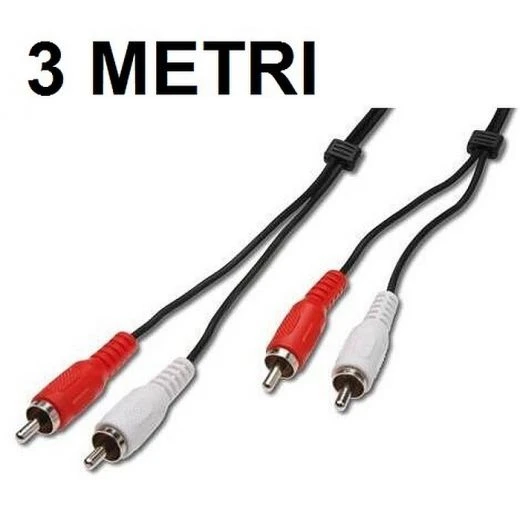 Nedis CAVO PROLUNGA "DUAL" RCA SCHERMATO HQ 3 MT. VLAP24200B30 1 Nedis CAVO PROLUNGA "DUAL" RCA SCHERMATO HQ 3 MT. VLAP24200B30