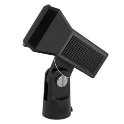 CLIP PINZA SOSTEGNO FERMA MICROFONO X ASTE MICROFONICHE PVC Portamicrofono