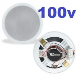 Nedis Vendite -Nedis Vendite coppia altoparlanti da soffitto controsoffitto bianche ibride da 100v 65 8 ohm 1