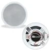 COPPIA ALTOPARLANTI DA SOFFITTO CONTROSOFFITTO BIANCHE Ibride Da 100V 6,5" 8 Ohm