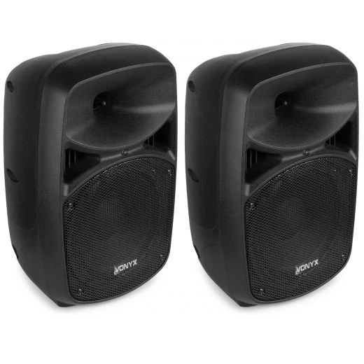 COPPIA CASSE AMPLIFICATE 400W DIFFUSORI KARAOKE BLUETOOTH LED USB 2 COPPIA CASSE AMPLIFICATE 400W DIFFUSORI KARAOKE BLUETOOTH LED USB - immagine 2