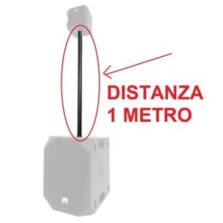 DISTANZIOMETRO TUBO STATIVO ACCIAIO SUBWOOFER SATELLITI 1 METRO 100 CM