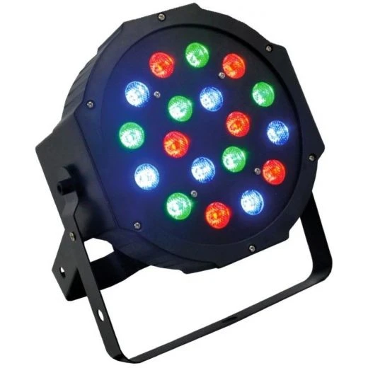 EFFETTO LUCE PAR DMX 18 LED ALTA LUMINOSITA' DMX RGB LUCI PSICHEDELICHE 3 EFFETTO LUCE PAR DMX 18 LED ALTA LUMINOSITA' DMX RGB LUCI PSICHEDELICHE - immagine 3