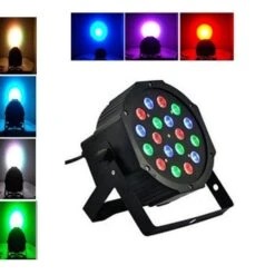 EFFETTO LUCE PAR DMX 18 LED ALTA LUMINOSITA' DMX RGB LUCI PSICHEDELICHE