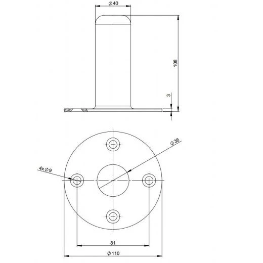 FLANGIA INSERTO ADATTATORE X CASSE ACUSTICHE BICCHIERE X STATIVO IN FERRO 5 FLANGIA INSERTO ADATTATORE X CASSE ACUSTICHE BICCHIERE X STATIVO IN FERRO - immagine 5