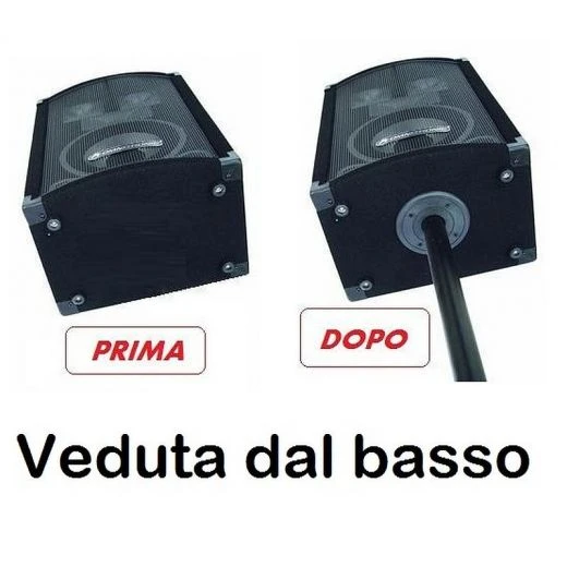 FLANGIA INSERTO ADATTATORE X CASSE ACUSTICHE BICCHIERE X STATIVO Plastica 5 FLANGIA INSERTO ADATTATORE X CASSE ACUSTICHE BICCHIERE X STATIVO Plastica - immagine 5