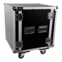 FLIGHT CASE DJ FLIGHTCASE DA PALCO 76 X 69 X 60 Cm CON RUOTE 12U RACK 19"