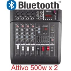IMPIANTO AUDIO AMPLIFICATO 1400w: 2 Casse + Mixer Attivo + Stativi + 2 Cavi -Nedis Vendite impianto audio amplificato 1400w 2 casse mixer attivo stativi 2 cavi 4