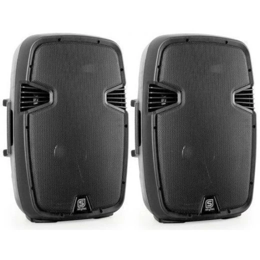 IMPIANTO AUDIO AMPLIFICATO COMPLETO 2 Casse Abs 800w 10" + 1 Mixer + 2 Stativi Con Borsa 2 IMPIANTO AUDIO AMPLIFICATO COMPLETO 2 Casse Abs 800w 10" + 1 Mixer + 2 Stativi Con Borsa - immagine 2