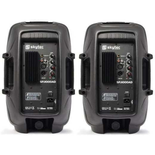 IMPIANTO AUDIO AMPLIFICATO COMPLETO 2 Casse Abs 800w 10" + 1 Mixer + 2 Stativi Con Borsa 3 IMPIANTO AUDIO AMPLIFICATO COMPLETO 2 Casse Abs 800w 10" + 1 Mixer + 2 Stativi Con Borsa - immagine 3