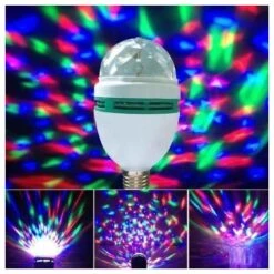 LAMPADA LAMPADINA RGB LED ROTANTE EFFETTO LUCI MULTICOLOR E27 DISCOTECA -Nedis Vendite lampada lampadina rgb led rotante effetto luci multicolor e27 discoteca 2