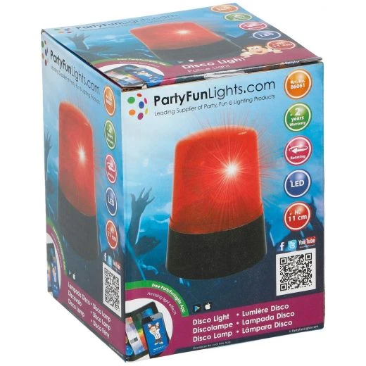 LAMPEGGIANTE A LED POLIZIA LUCE ROSSA DJ PARTY DA CASA (A BATTERIE) 2 LAMPEGGIANTE A LED POLIZIA LUCE ROSSA DJ PARTY DA CASA (A BATTERIE) - immagine 2