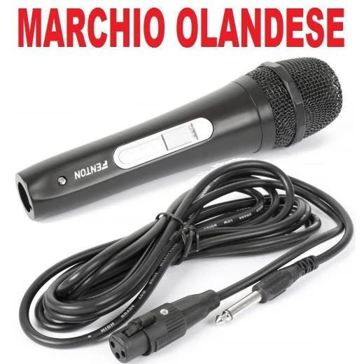 MICROFONO SUPER CARDOIDE CON FILO PALMARE PER KARAOKE PIANOBAR PARTY 1 MICROFONO SUPER CARDOIDE CON FILO PALMARE PER KARAOKE PIANOBAR PARTY