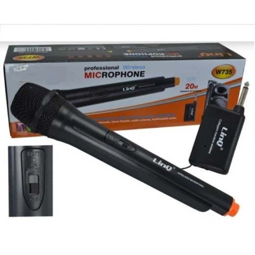 MICROFONO WIRELESS PORTATILE KARAOKE USO DOMESTICO AMATORIALE 1 MICROFONO WIRELESS PORTATILE KARAOKE USO DOMESTICO AMATORIALE