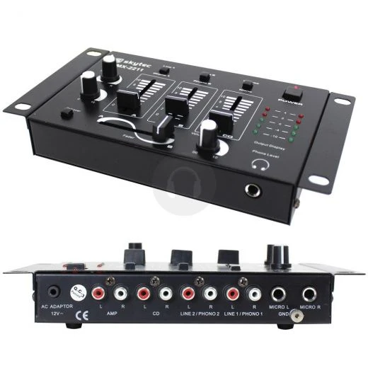 MIXER KARAOKE DEEJAY 2-3 CANALI CON INGRESSI PHONO PER GIRADISCHI 2 MIXER KARAOKE DEEJAY 2-3 CANALI CON INGRESSI PHONO PER GIRADISCHI - immagine 2