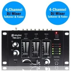 MIXER KARAOKE DEEJAY 2-3 CANALI CON INGRESSI PHONO PER GIRADISCHI