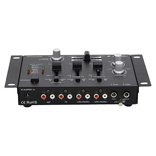 MIXER KARAOKE DEEJAY 2-3 CANALI CON INGRESSI PHONO PER GIRADISCHI 5 MIXER KARAOKE DEEJAY 2-3 CANALI CON INGRESSI PHONO PER GIRADISCHI - immagine 5