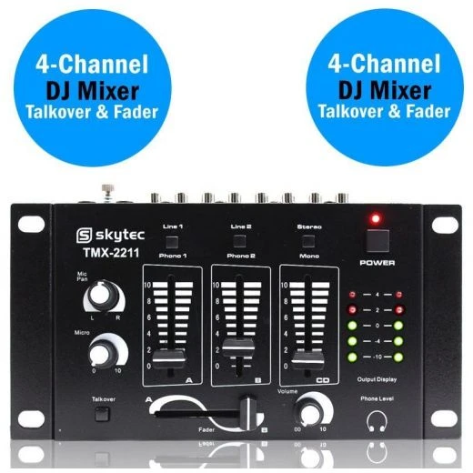 MIXER KARAOKE DEEJAY 2-3 CANALI CON INGRESSI PHONO PER GIRADISCHI 1 MIXER KARAOKE DEEJAY 2-3 CANALI CON INGRESSI PHONO PER GIRADISCHI