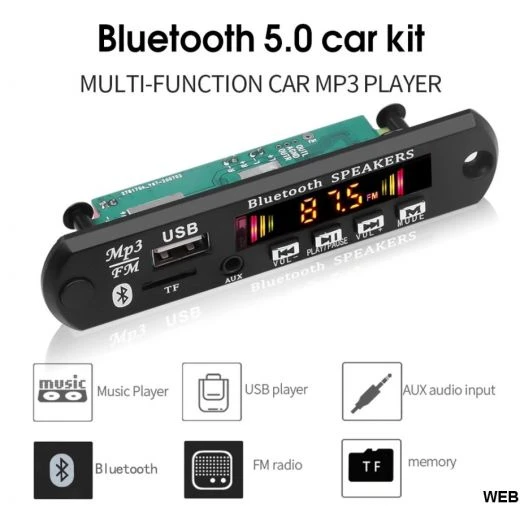 MODULO AUDIO AMPLIFICATO DIGITALE AUTO MOTO CASSE ACUSTICHE BLUETOOTH RADIO 5 MODULO AUDIO AMPLIFICATO DIGITALE AUTO MOTO CASSE ACUSTICHE BLUETOOTH RADIO - immagine 5