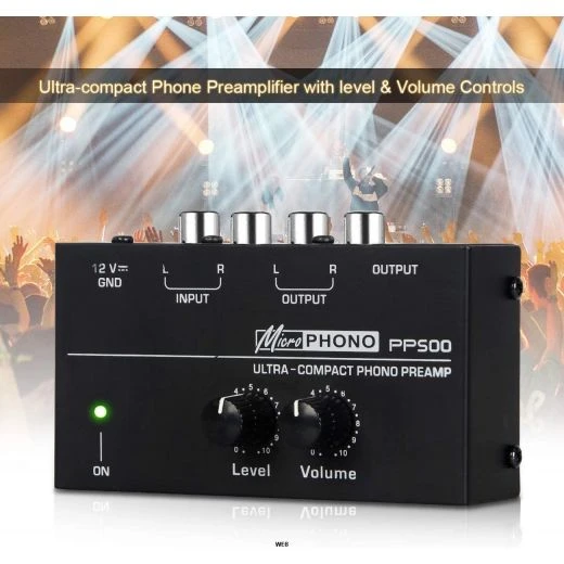 PREAMPLIFICATORE AMPLIFICATORE PHONO GIRADISCHI Fono CON VOLUMI 1 PREAMPLIFICATORE AMPLIFICATORE PHONO GIRADISCHI Fono CON VOLUMI