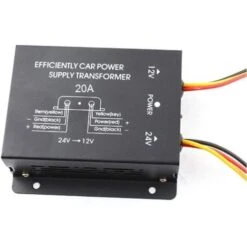 RIDUTTORE DI TENSIONE CONVERTITORE DA 24V A 12V -- 20A -- X Auto O Camper