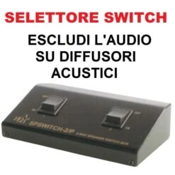 Nedis SELETTORE AUDIO SWITCH COMMUTATORE FILODIFFUSIONE (disattivi L'audio Su Stanze Separate)