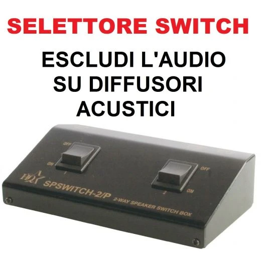 Nedis SELETTORE AUDIO SWITCH COMMUTATORE FILODIFFUSIONE (disattivi L'audio Su Stanze Separate) 1 Nedis SELETTORE AUDIO SWITCH COMMUTATORE FILODIFFUSIONE (disattivi L'audio Su Stanze Separate)