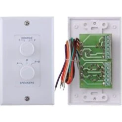 SELETTORE AUDIO SWITCH DA INCASSO PARETE X ALTOPARLANTI FILODIFFUSIONE 11 SELETTORE AUDIO SWITCH DA INCASSO PARETE X ALTOPARLANTI FILODIFFUSIONE -Nedis Vendite selettore audio switch da incasso parete x altoparlanti filodiffusione 1 5