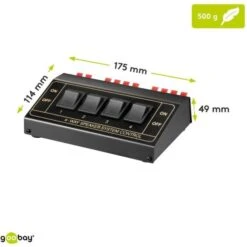 SELETTORE CASSE ACUSTICHE SWITCH FILODIFFUSIONE ALTOPARLANTI PULSANTIERA 4 CANALI 11 SELETTORE CASSE ACUSTICHE SWITCH FILODIFFUSIONE ALTOPARLANTI PULSANTIERA 4 CANALI -Nedis Vendite selettore casse acustiche switch filodiffusione altoparlanti pulsantiera 4 canali 5