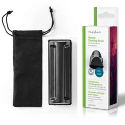 Nedis Vendite 22 Nedis SPAZZOLA CON CUSTODIA ANTISTATICA ANTI POLVERE MICROFIBRA PULIZIA VINILE DISCHI