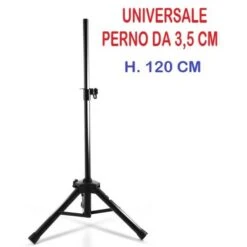 STATIVO CASSE ACUSTICHE TREPPIEDE SUPPORTO CAVALLETTO UNIVERSALE 120 CM H.