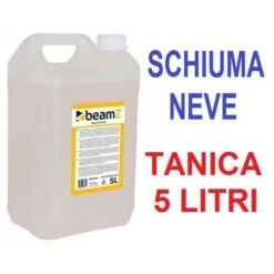 TANICA 5 LT. LIQUIDO UNIVERSALE MACCHINA NEVE SCHIUMA SNOW BEAMZ