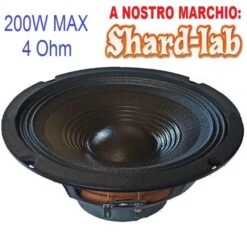 WOOFER 16,5cm 4 Ohm 6,5" AUTO 200w PREDISPOSIZIONI SPORTELLO O CASSE ACUSTICHE