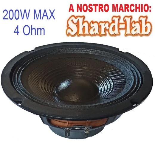 WOOFER 16,5cm 4 Ohm 6,5" AUTO 200w PREDISPOSIZIONI SPORTELLO O CASSE ACUSTICHE 1 WOOFER 16,5cm 4 Ohm 6,5" AUTO 200w PREDISPOSIZIONI SPORTELLO O CASSE ACUSTICHE