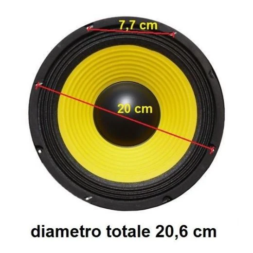 WOOFER ALTOPARLANTE PROFESSIONALE 8" 21 CM 150W 4 OHM 210 MM 5 WOOFER ALTOPARLANTE PROFESSIONALE 8" 21 CM 150W 4 OHM 210 MM - immagine 5